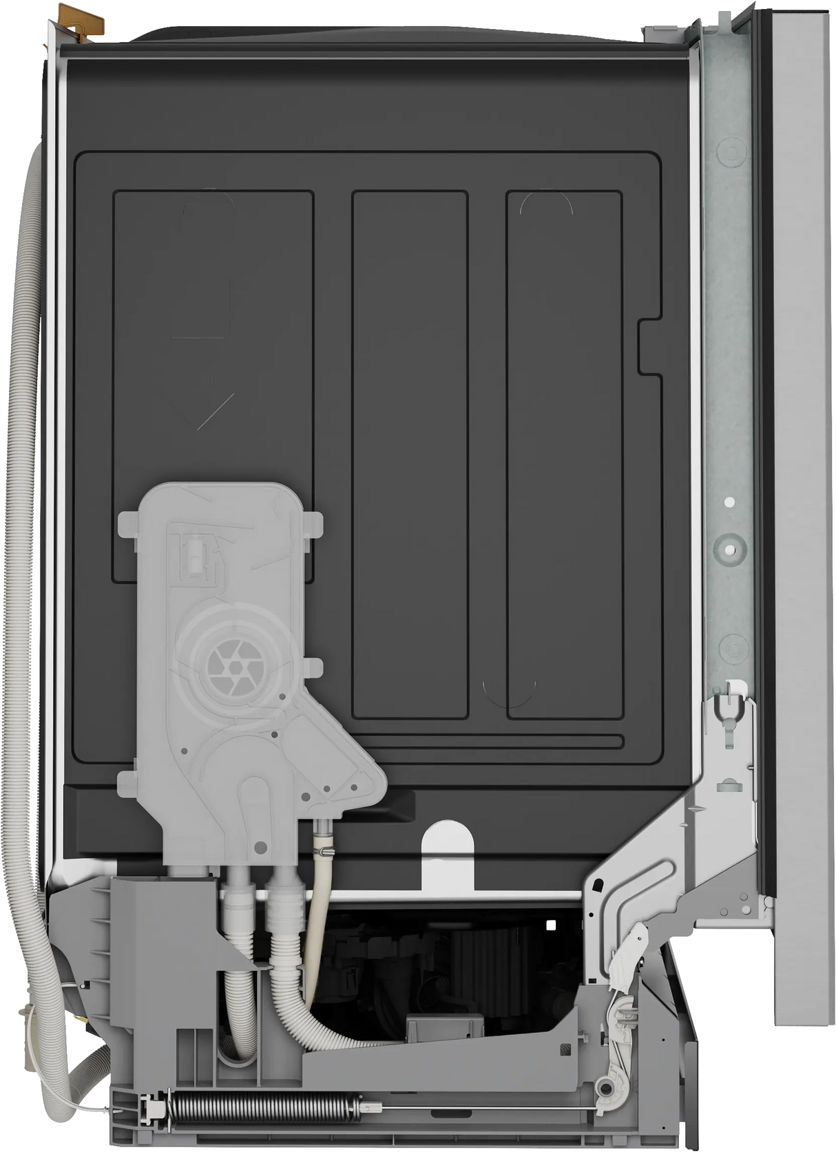 Bosch SHP53EM5N door slightly open with 3rd rack pulled out