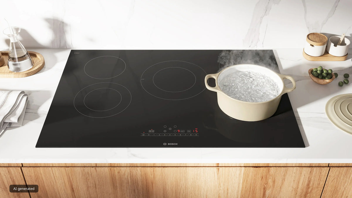 Bosch NET8062UC electric cooktop lifestyle view