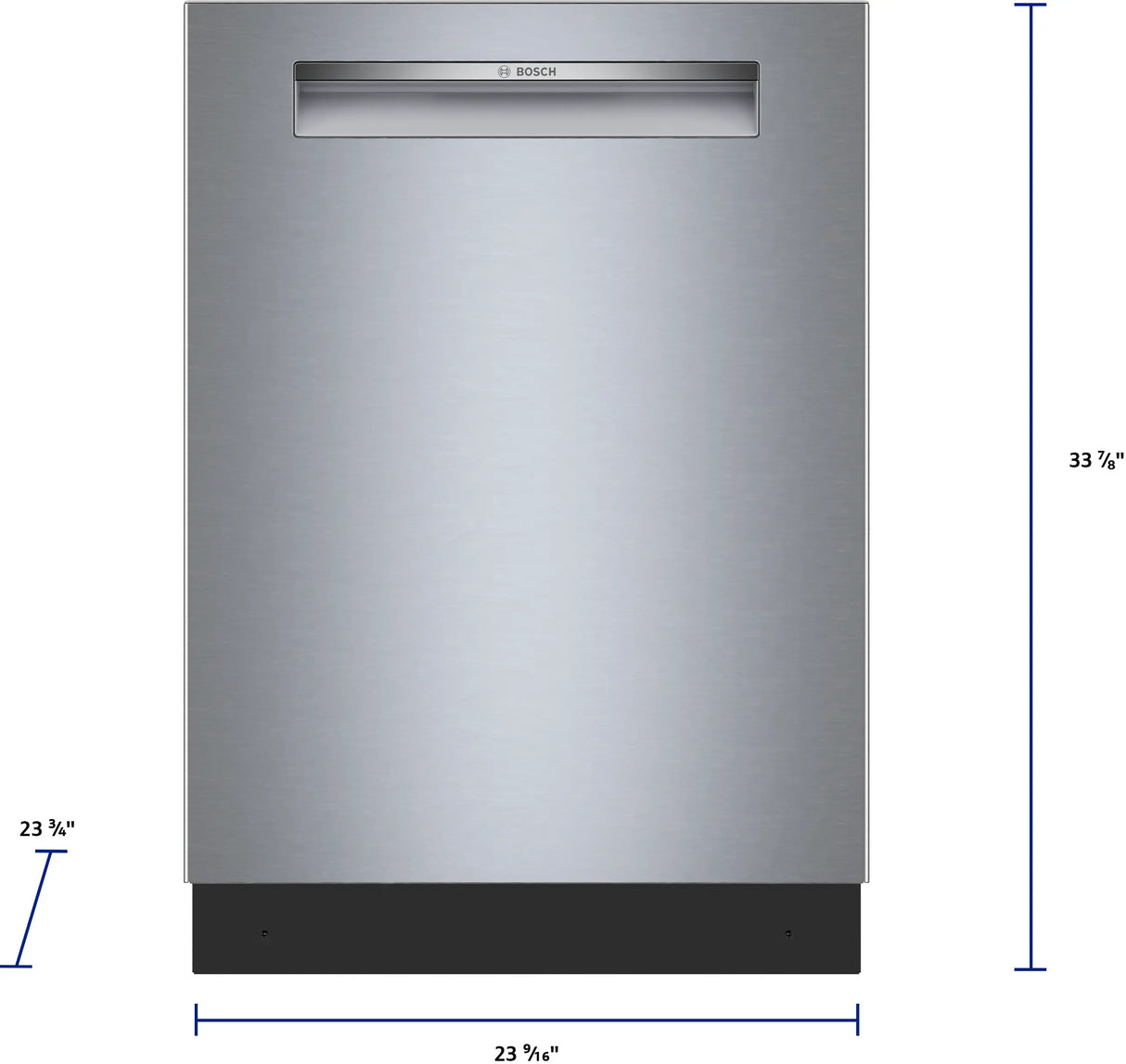 Bosch SHP53EM5N dimensions diagram