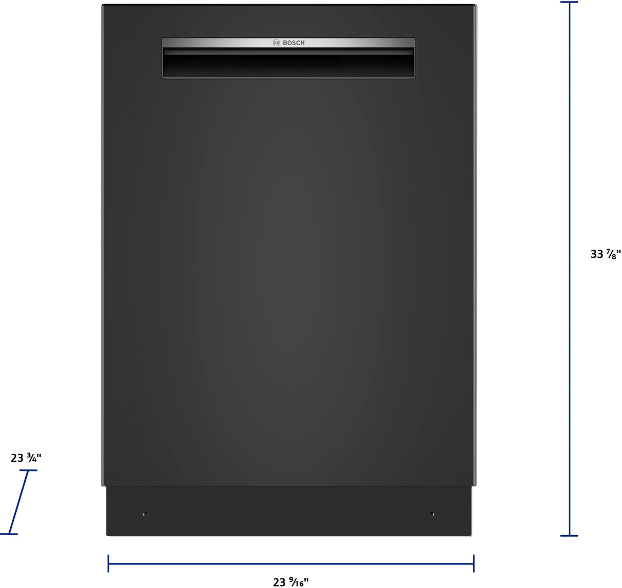 Bosch SHP53EM6N dimensions diagram