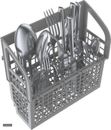 Bosch SHE43DM5N dishwasher utensil basket loaded