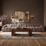 Orin - Velvet 5 Piece Modular Armless Sofa