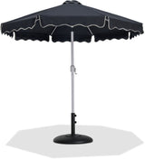 Amalfi - Patio Umbrella - Black Base / White Pole