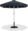 Amalfi - Patio Umbrella - Black Base / White Pole