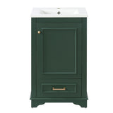 20" Bathroom Vanity With Sink, 1 Drawer, Freestanding Single Set
