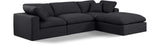 Comfy - 4 Piece Linen Fabric Modular Sectional With Chaise
