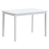 Fidelity - 5 Piece Dining Set - White & Gray