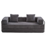 Floor Couch, Convertible Floor Sofa Bed With Pillow Back Support Armrest