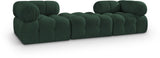 Ames - 3 Piece Boucle Modular Sofa With 1 Backless Seat