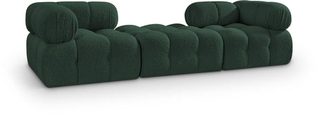 Ames - 3 Piece Boucle Modular Sofa With 1 Backless Seat