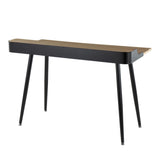 Harvey - Contemporary Desk - Black Steel