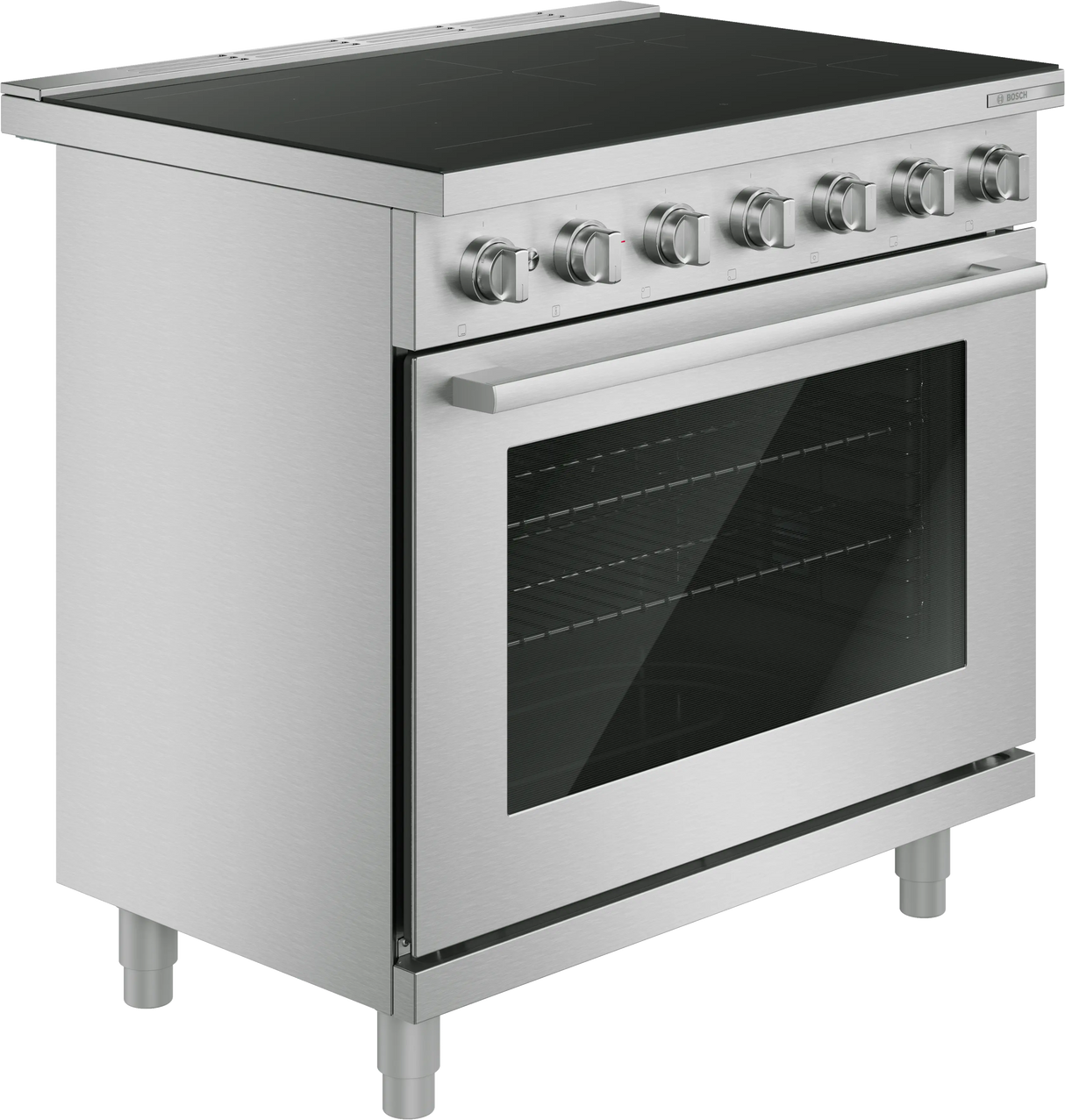 Bosch HIS5657U induction range cooktop detail