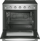 Bosch HIS5657U induction range angled view