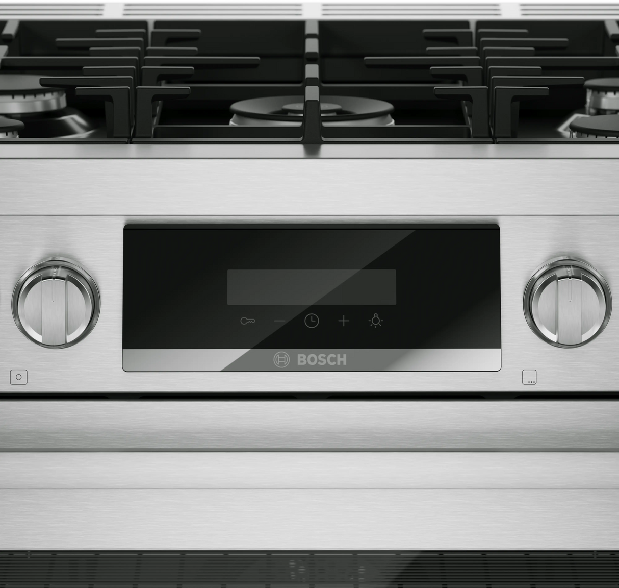 Bosch HDS8057U dual fuel range detail view