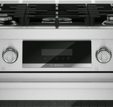 Bosch HDS8057U dual fuel range detail view