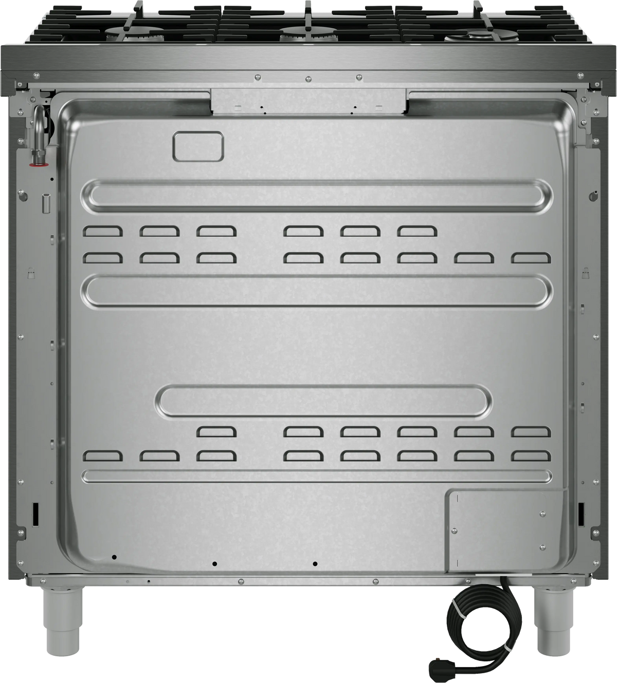 Bosch HGS8657UC gas range telescopic rack detail