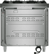 Bosch HGS8657UC gas range telescopic rack detail