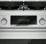 Bosch HDS8657U dual fuel range telescopic rack detail