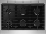 Bosch HDS8657U dual fuel range oven interior