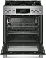 Bosch HGS8057UC gas range angled view