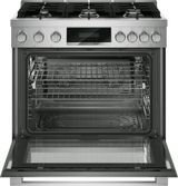 Bosch HGS8657UC gas range angled view