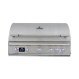 Blaze LTE PRO 40-Inch 5-Burner Built-in Natural Gas Grill w/ Digital Temperature Screen & Rear Infrared Burner - BLZ-5LTEPRO-NG