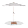 Fiji - Aluminum Patio Umbrella With Square Teak Base