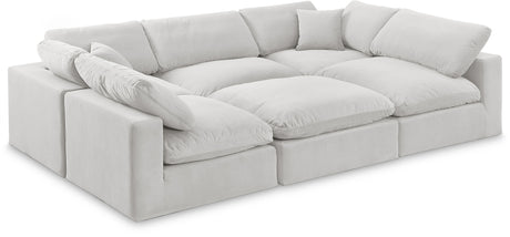 Comfy - 6 Piece Velvet Sectional