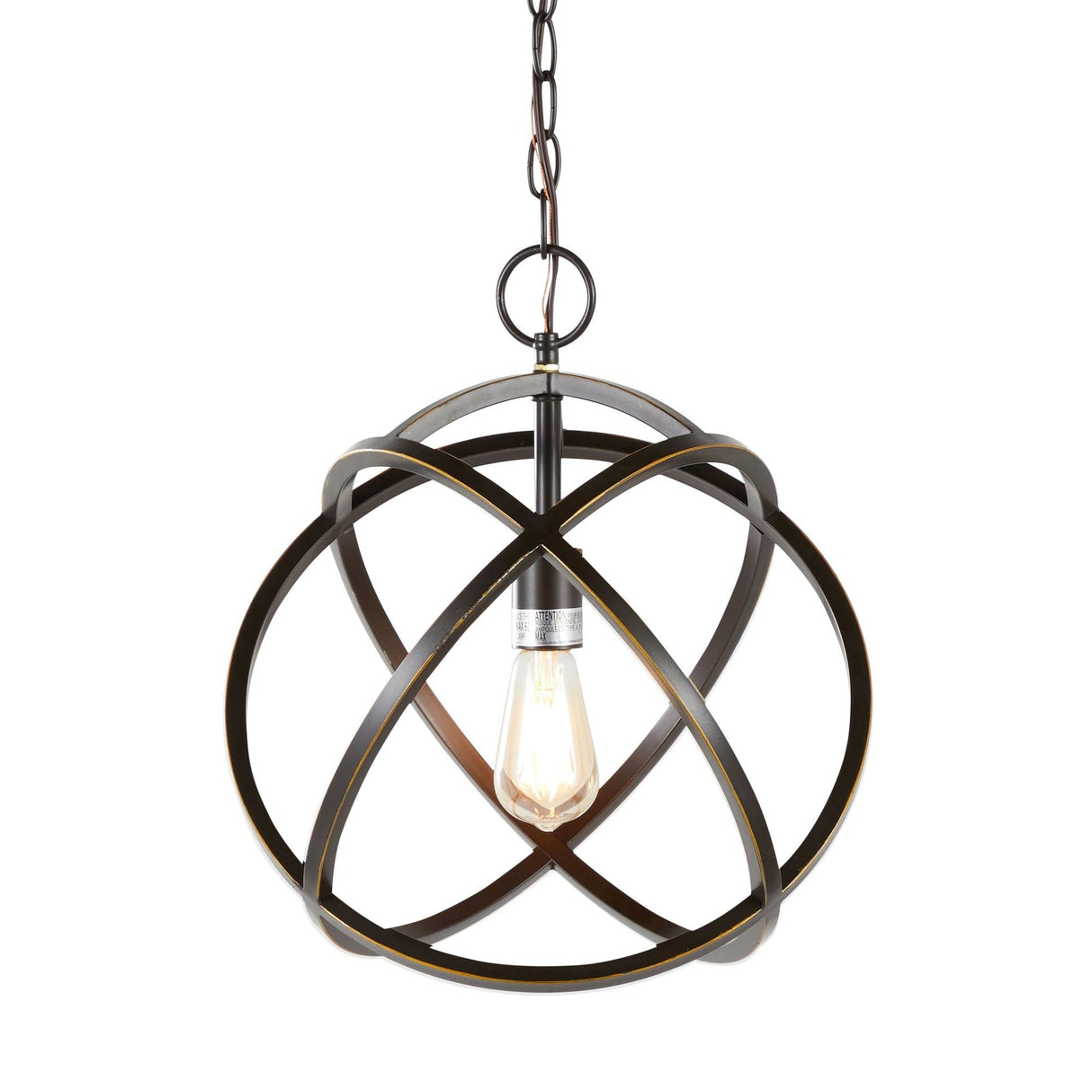 Linx - Contemporary Metal Pendant Lamp - Oil Rubbed Bronze From Grandview Gallery