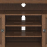 Amherst - TV Media Stand - Rustic Natural Aged Brown