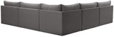Jacob - Modular Corner Armless Sectional 5 Piece