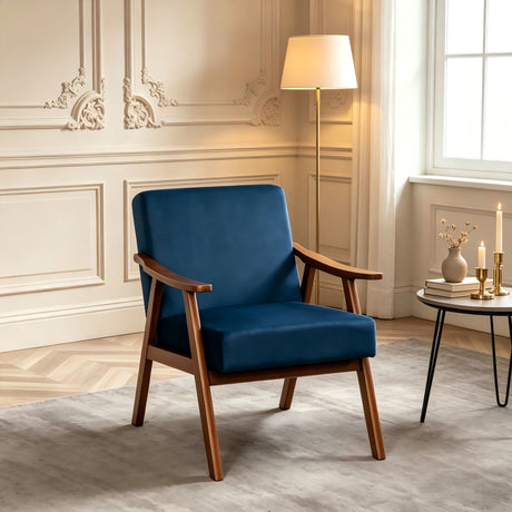 Accent Chair, Classic Mid Century Modern For Extra Seating