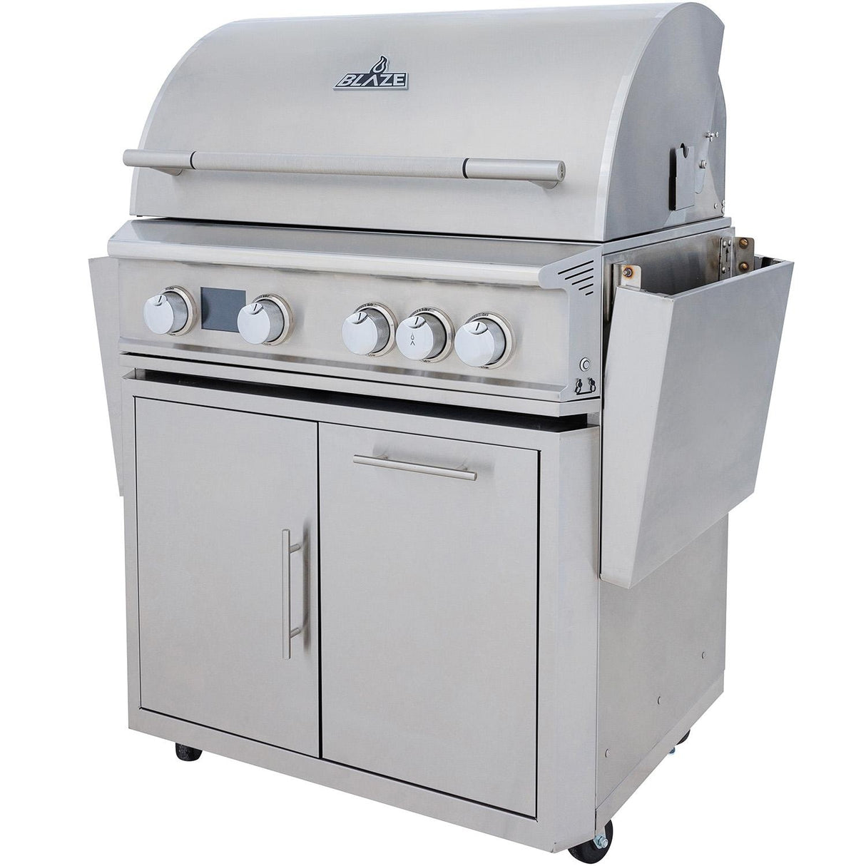 Blaze LTE PRO 32-Inch 4-Burner Propane Gas Grill w/ Digital Temperature Screen & Rear Infrared Burner
