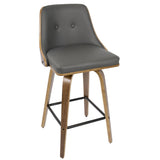 Gianna - Counter Stool (Set of 2) - Walnut Frame