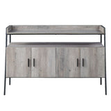 Samiya - TV Stand - Gray Oak & Black