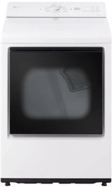 LG DLE8200W electric dryer control panel detail
