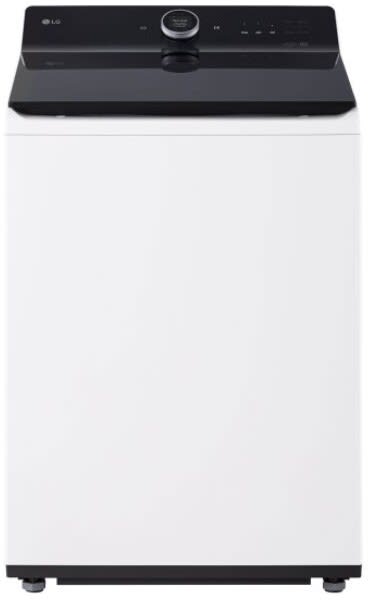 LG WT8600CW Top Load Washer front view in Alpine White