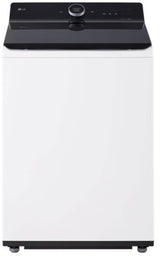 LG WT8600CW Top Load Washer front view in Alpine White