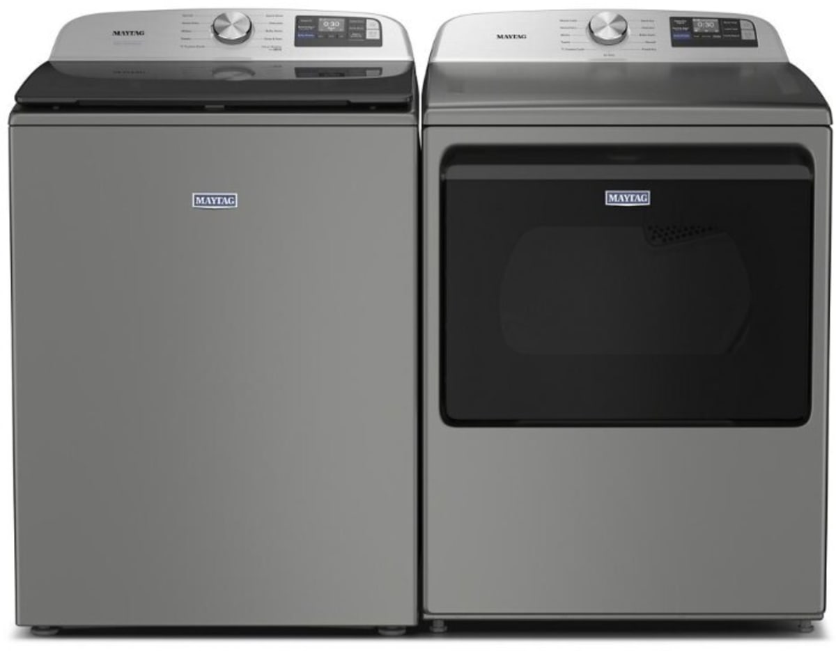 Maytag MTW6205RR Classic Silver top load washer feature detail