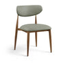 Ronda - Vegan Leather Upholstered Dining Side Chair - Walnut Legs