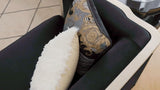 HD-9042 - Sofa - Silver / Black / Gold