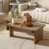 Modern Minimalist Coffee Table Set With Splicing Design