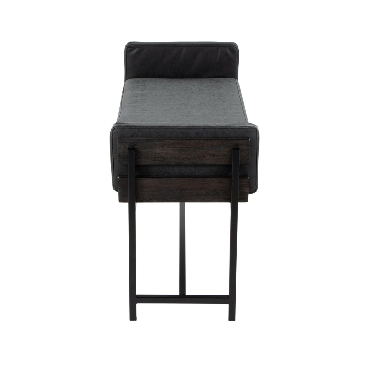 Kari - Farmhouse Bench - Gray Wood