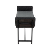 Kari - Farmhouse Bench - Gray Wood