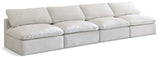 Plush - Modular Armless 4 Seat Sofa