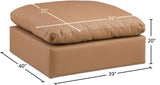 Comfy - Faux Leather Ottoman
