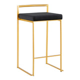 Fuji - Contemporary / Glam Design Counter Stool (Set of 2)