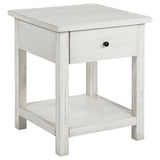 Payne - 1 Drawers Wood End Table with Shelf