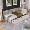 Upholstered Daybed, Sofa Bed Frame, No Box Spring Needed