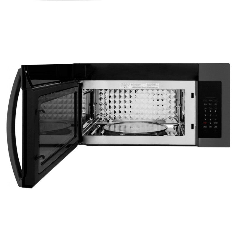 ZLINE Kitchen Package with 30 in. Black Stainless Steel Rangetop and 30 in. Over The Range Microwave with Modern Handle (2KP-RTBOTR30) - (2KPRTBOTR30) -